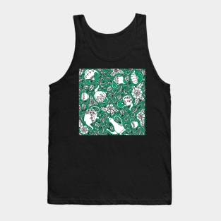 Tea Time Green Tank Top